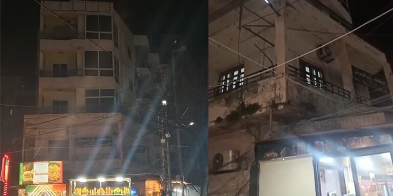 إخلاء مبنى مهدد بالانهيار في طرابلس (فيديو)