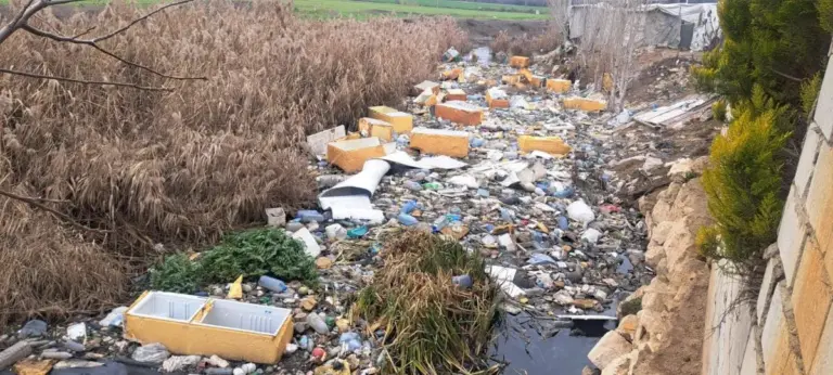 نهر الليطاني يتحوّل إلى مكب عشوائي في البقاع!