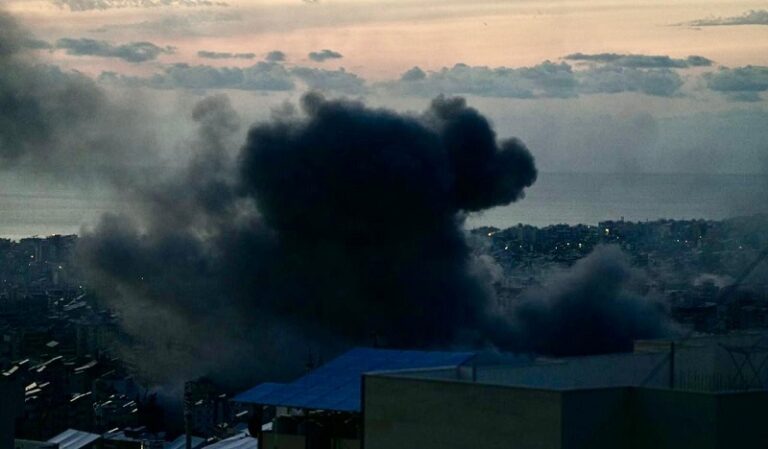 غارة من مسيرة على بئر العبد (صورة)