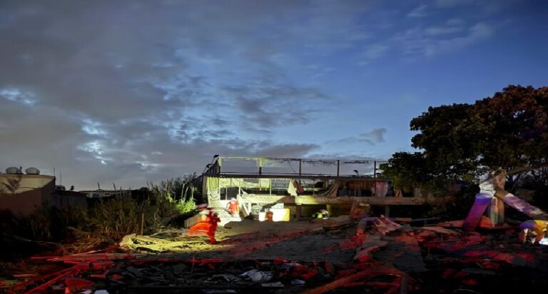 شهيدان بغارة عبا وأضرار كبيرة ودمار كبيرة بسنتر “مدينتي” في النبطية