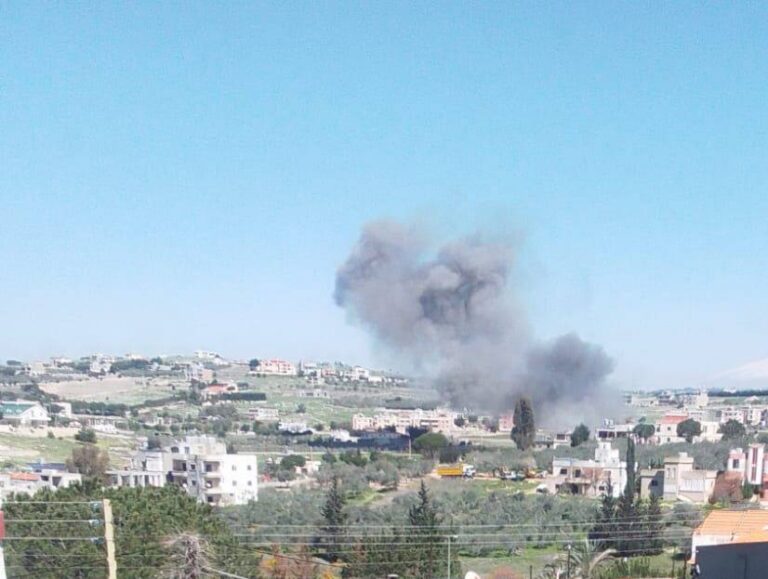 قصف فسفوري عنيف جنوبًا (صورة)