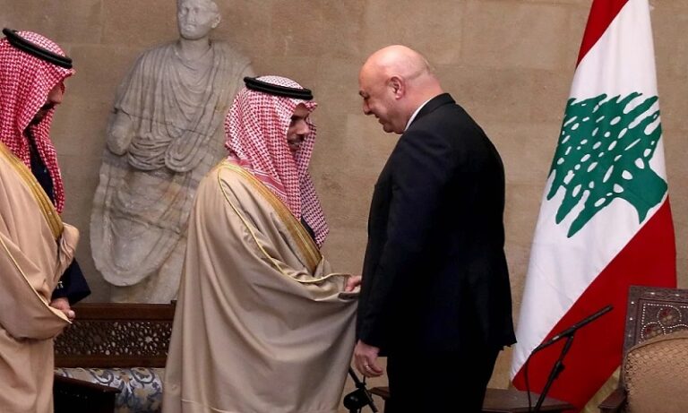 بن فرحان في بعبدا
