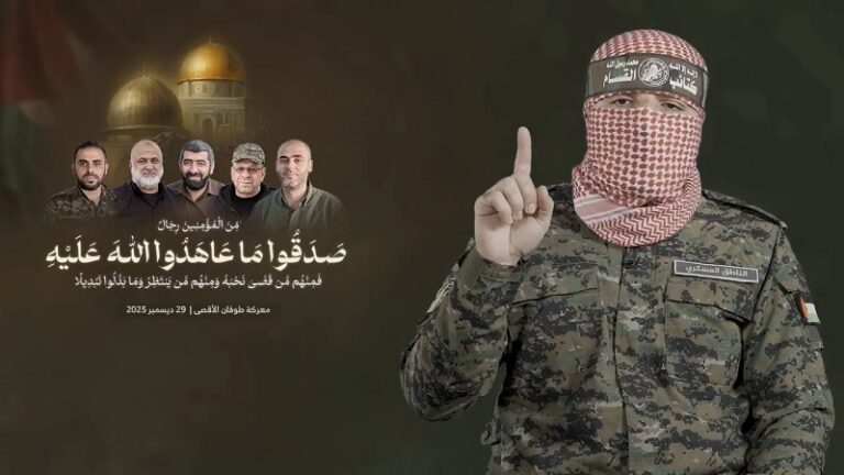 أبو عبيدة: نؤكد ثقتنا بعزم وبأس مقاتلي “حزب الله” الذين كبدوا العدو خسائر كبيرة ومهينة