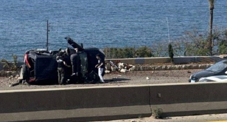 غارة على طريق الجية – السعديات (فيديو)