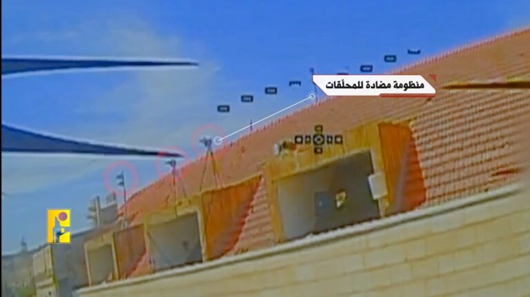 بالفيديو – استهداف منظومة تحكّم بالمحلّقات تابعة للعدو في البياضة